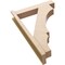 Ekena Millwork 5 1/2-in W x 24-in D x 36-in H Balboa Block Rough Cedar Woodgrain TimberThane Outlooker, Primed Tan OUTUR055X24X36BOA44RCPR - alternate 3